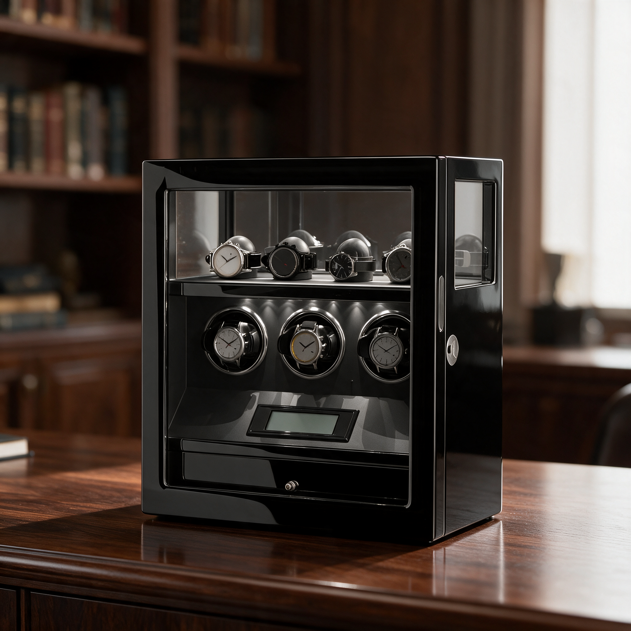 Remontoir de montres Noctis sur bureau luxueux
