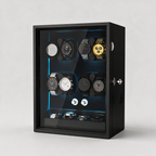 Kaldris automatic watch winder, three-quarter angle view
