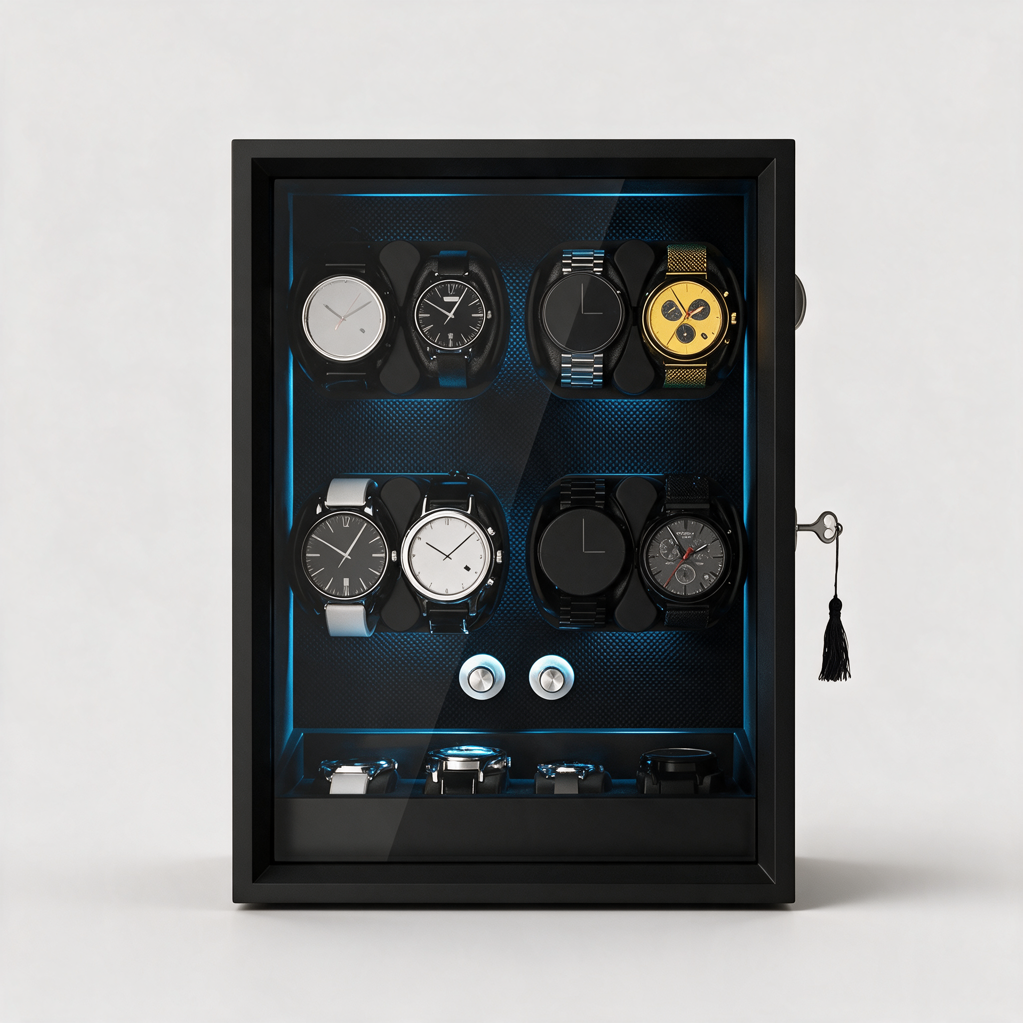 Kaldris automatic watch winder, front view