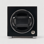 Faelan single watch winder, Shadow Black finish, front view