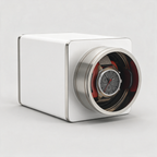 Corvane travel watch winder - three-quarter angle view