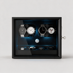 Wyndemere 6+6 automatic watch winder, straight-on front view
