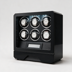 Halveth 6-watch winder cabinet - three-quarter angle view