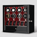 Mervane 8-winder watch cabinet - Red interior