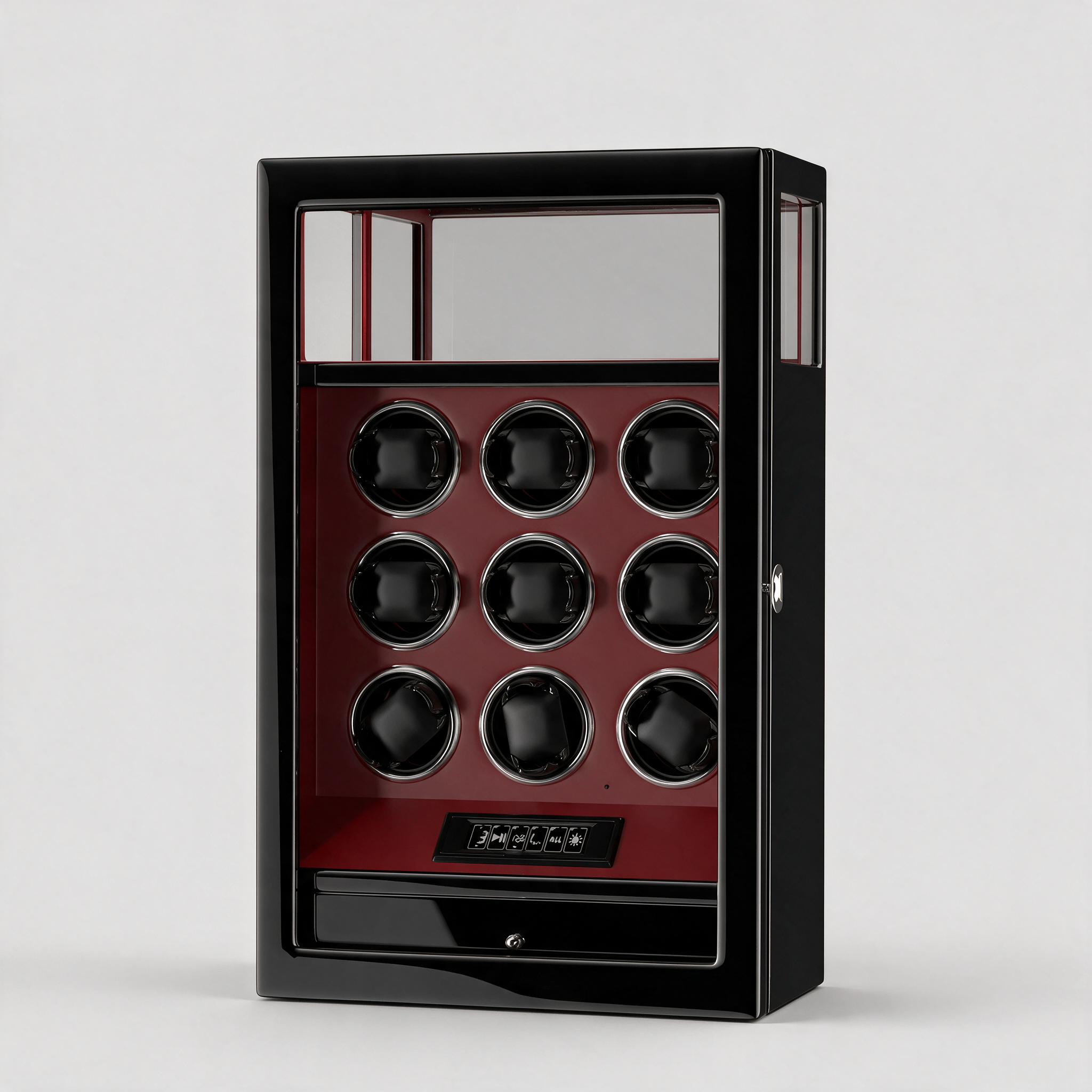 Ashgrove fingerprint watch winder - Red