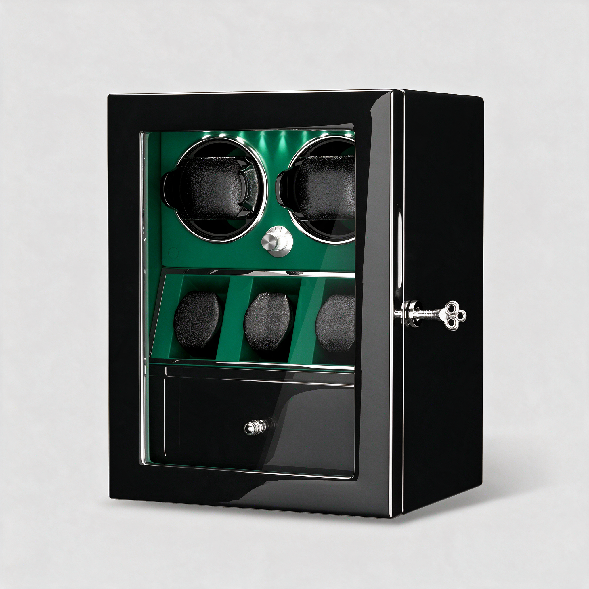 Castellan watch winder cabinet - Green