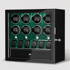 Mervane 8-winder watch cabinet - Green interior