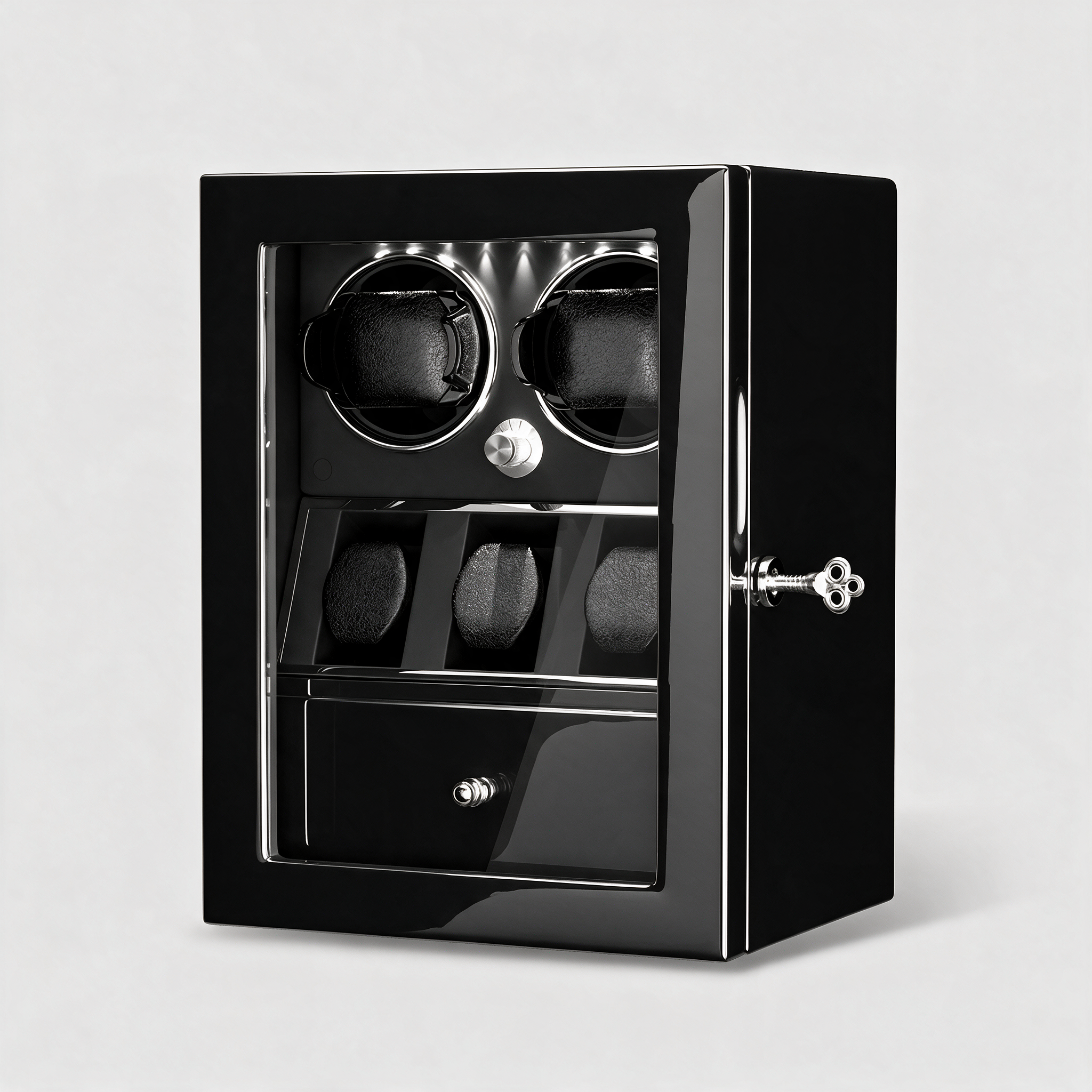 Castellan watch winder cabinet - Black