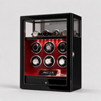 Thalorn fingerprint-lock watch winder - Red interior